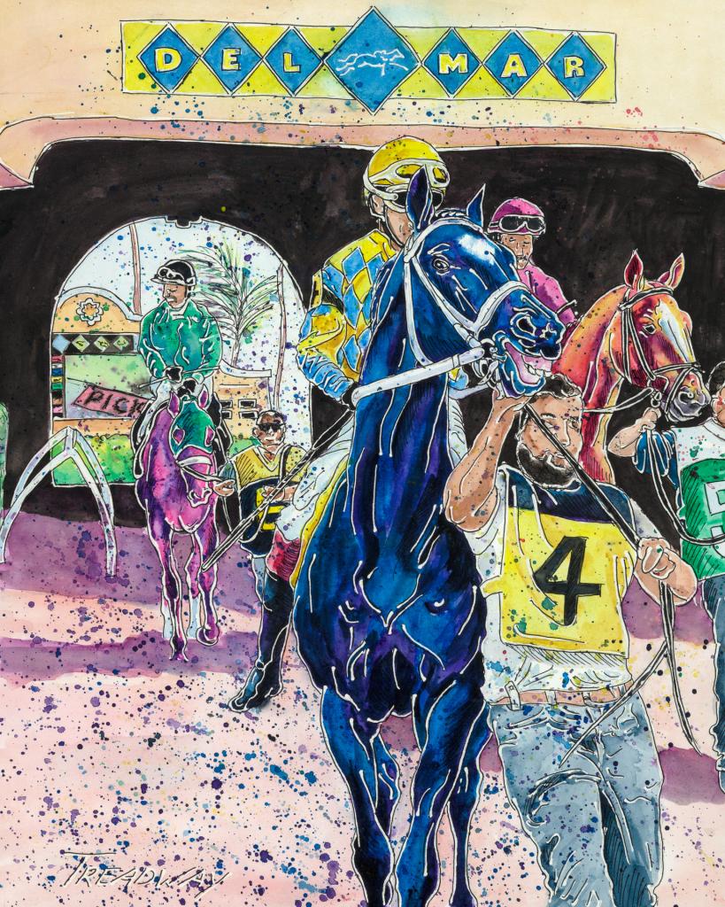 “Walking to the Track” (Courtesy of Amy Treadway)
